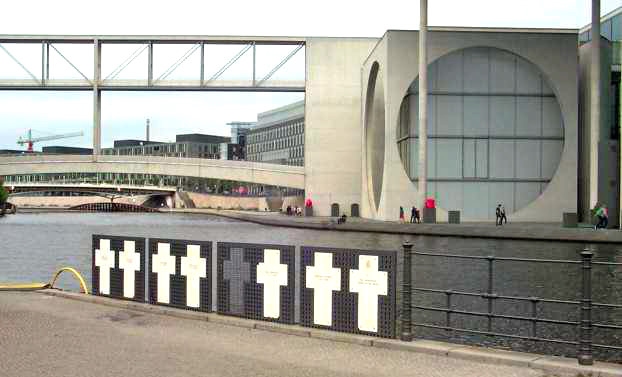 Mahnmal fr die Opfer der Berliner DDR-Mauer. 