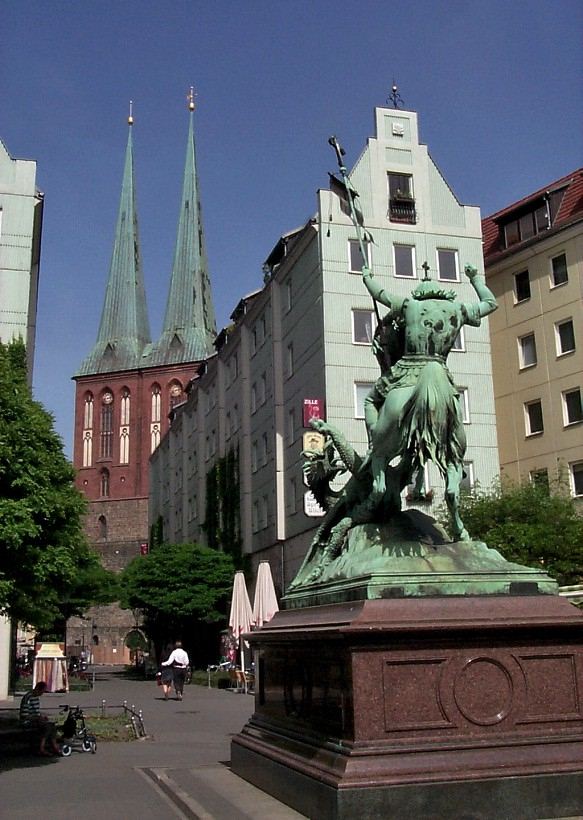 Heiliger St. Georg im Kampf mit dem Drachen