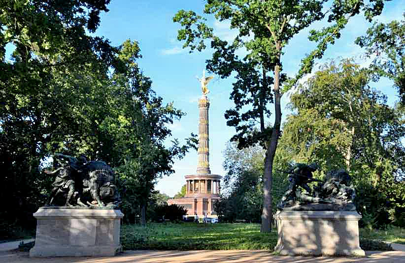 Blick aus dem Groen Tiergarten in Berlin.
