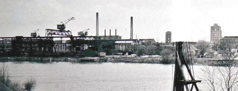 Alter Borsig Hafen nach 1950.