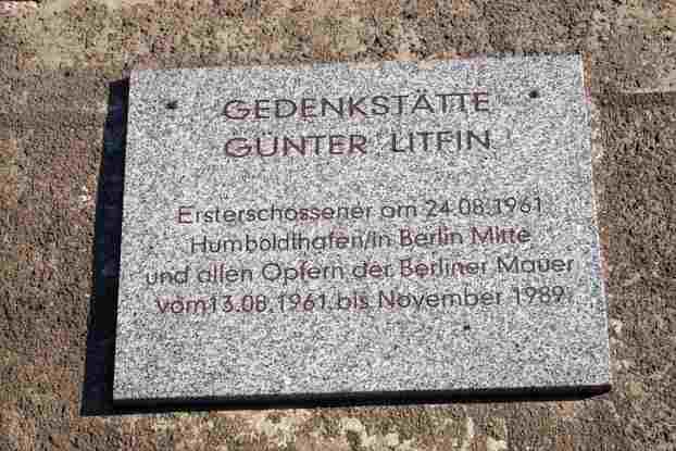 Gedenksttte Gnter Litfin - Ersterschossener am 24.08.1961