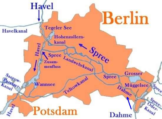 Wasserstraen Berlin-Potsdam-Land Brandenburg