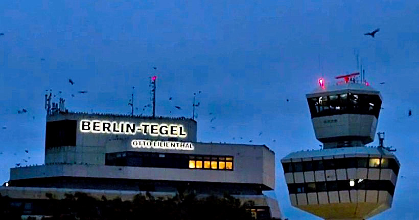 Feierabend fr den Hauptstadtflughafen Berlin-Tegel "Otto Lilienthal".