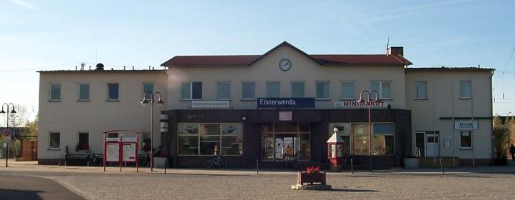 Bahnhofsgebude von Elsterwerda.