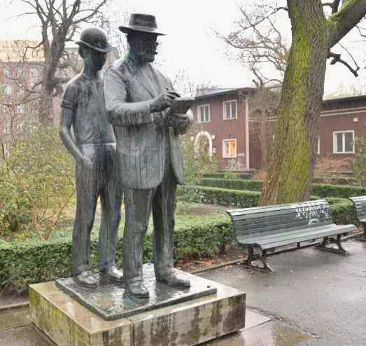 Skulptur Heinrich Zille - Kllnische Park