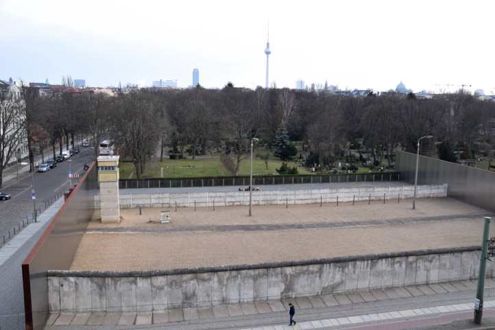 Mauer Gedenksttte in Berlin, Bernauer Str./ Ecke Ackerstrae