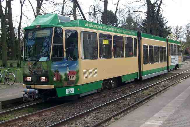 Oldtimer Straenbahn Tram 88 nach Rdersdorf.
