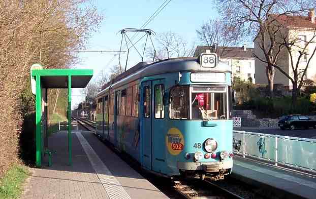 Oldtimer Straenbahn Tram 88 nach Friedrichshafen.