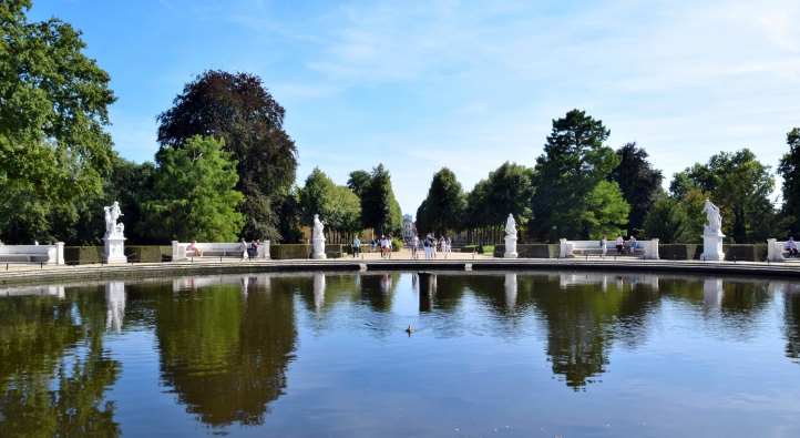 Brunnen der Hauptfontne im Park Sanssouci.