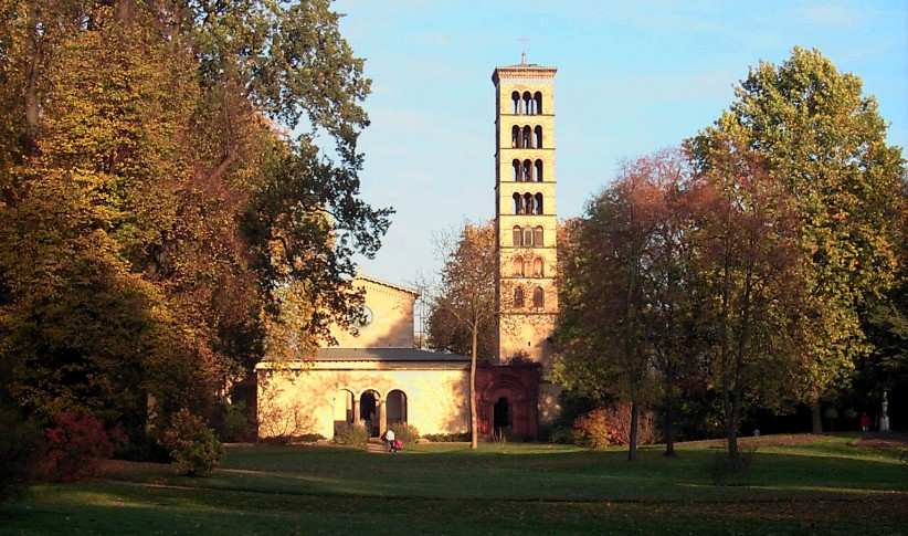 Friedenskirche im Marlygarten in Potsdam.