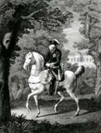 Friedrich der Grosse auf seinem Leibreitpferd Cond.