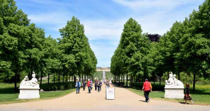 Park Sanssouci - Zugang von Sden.