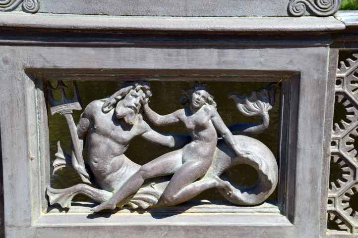 Tritonen-Relief im Gelnder der Tritonenbrcke - Sanssouci.