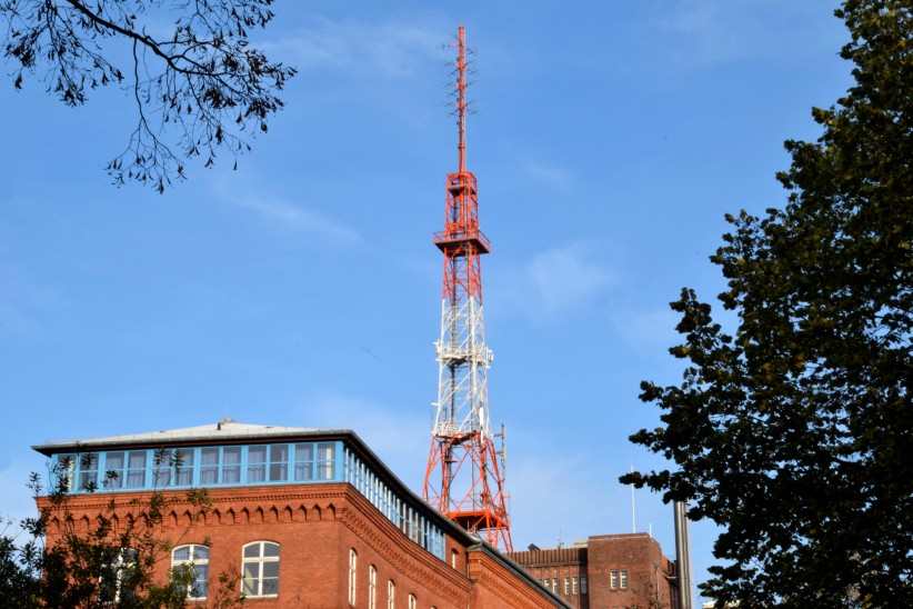Antennentrger fr den UKW-Sender Berlin-Schneberg.