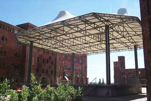 Das Zeltdach der Elblandfestspielbhne